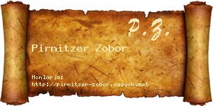 Pirnitzer Zobor névjegykártya